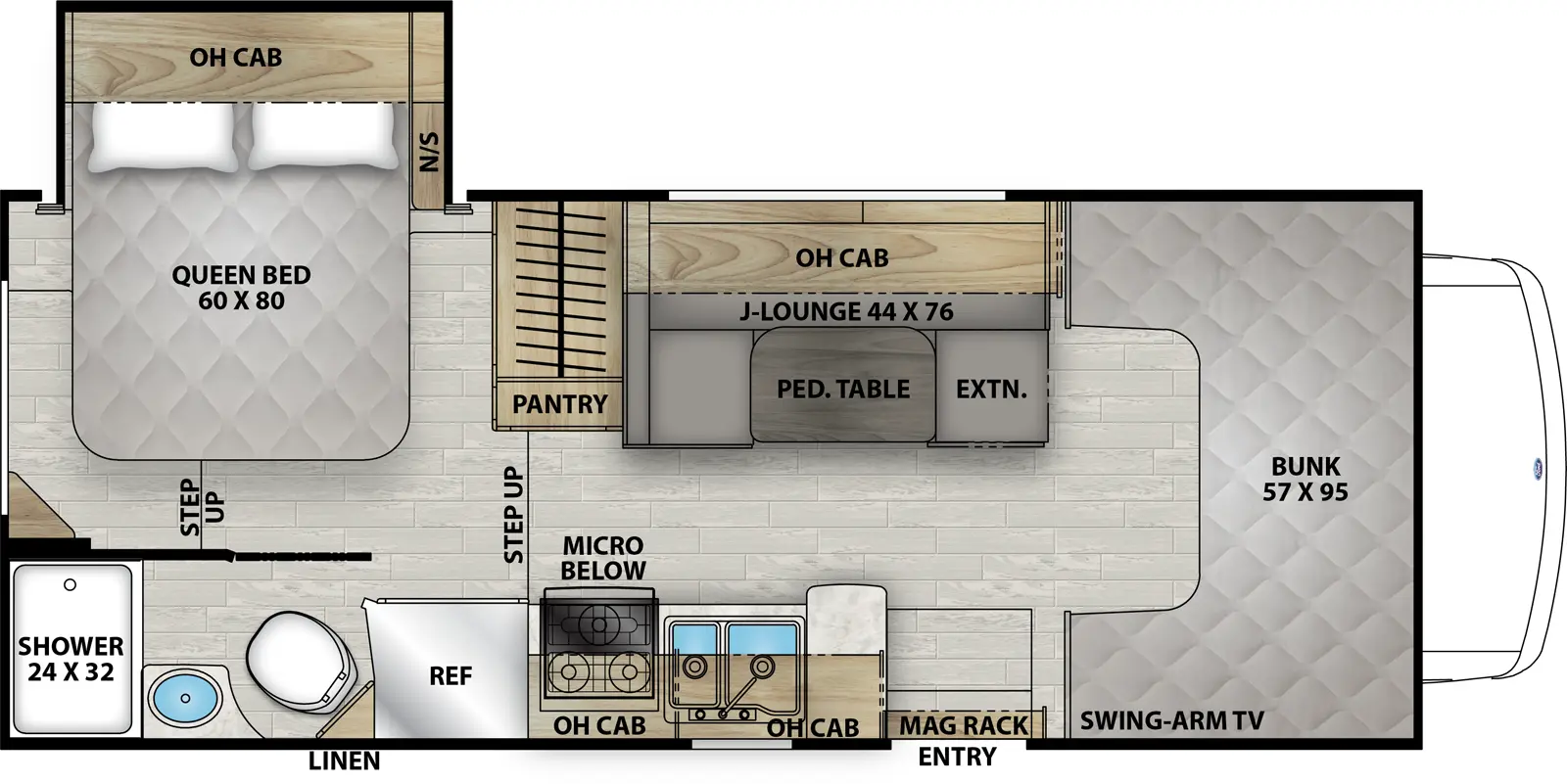 Leprechaun 210RSS - Ford 350 Floorplan